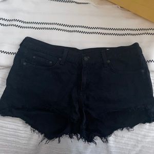 RAG & Bone black denim shorts